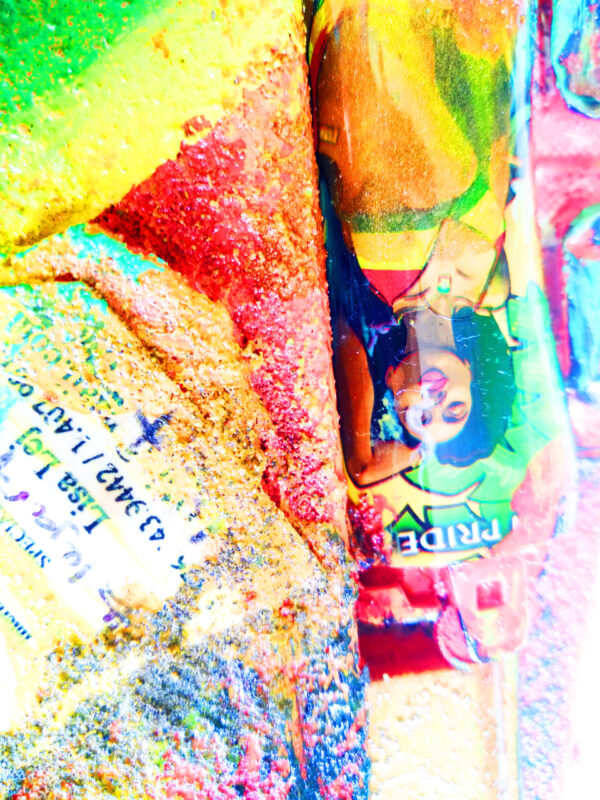 Vibrant Vinyasa- Art- Painting Mixed media recycle findings on Treated Cedar Wood - Image 4